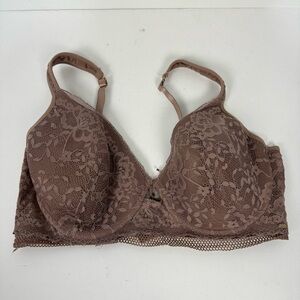 Jessica Simpson Taupe Lace Underwire Bra 42D